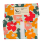 Sandwich wrapper in Orange and red flowers design (pale green background with large red and orange flowers)