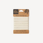 Plastic free hair ties blonde on cardboard packaging