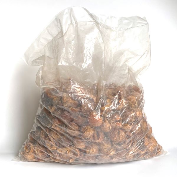 Eco-friendly laundry soapnut shells 1kg refill inside biodegradable plant-based bag