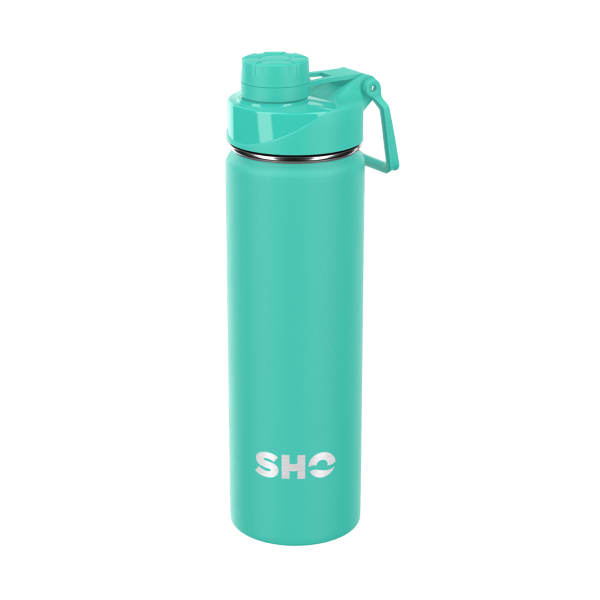 SHO sports bottle in Aqua colour