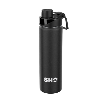 SHO sports bottle in Jet black colour