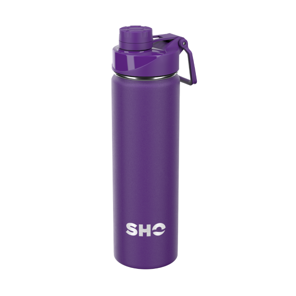 SHO sports bottle in Vivid violet colour