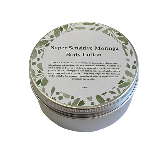 Super sensitive Moringa body lotion  in aluminium tub