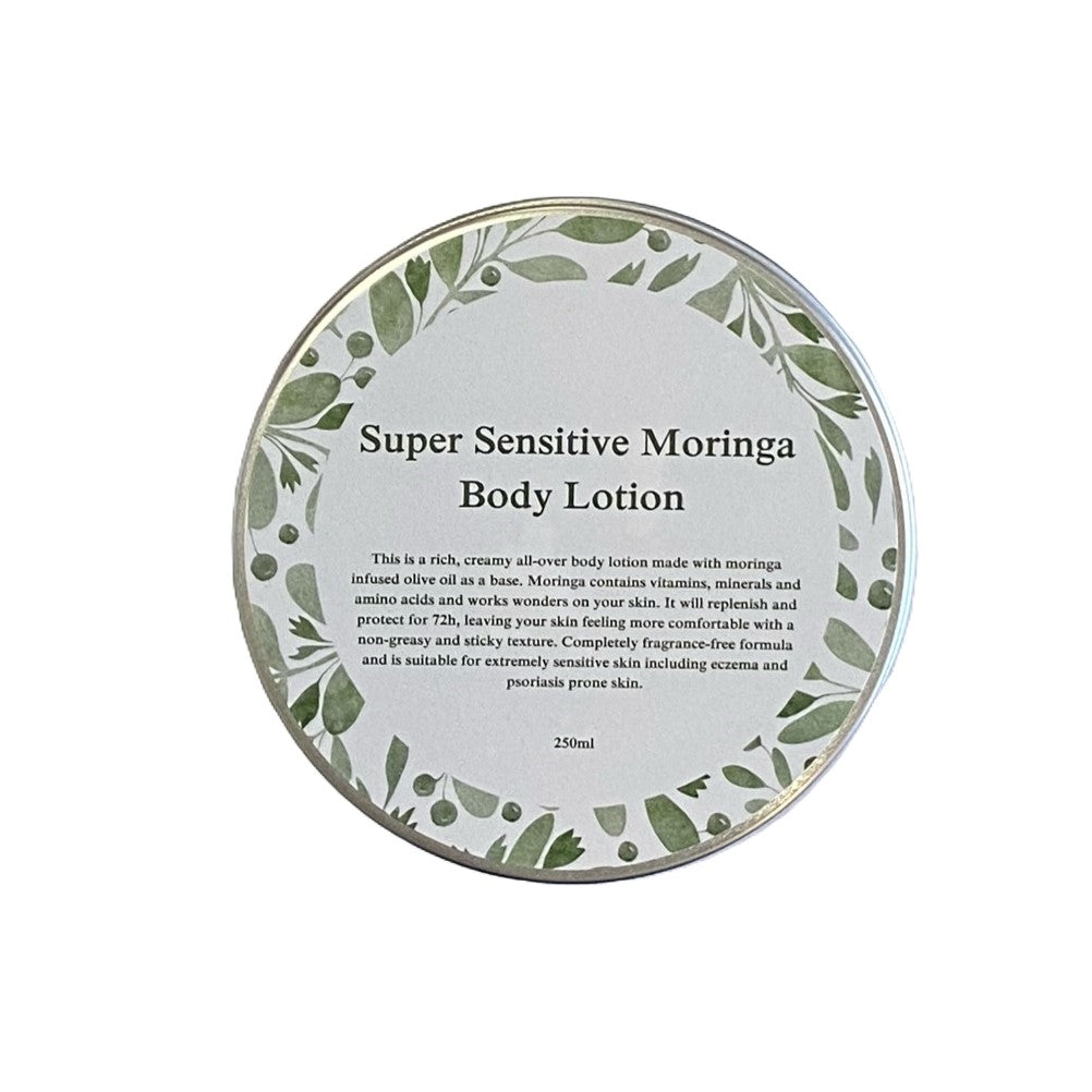 Super sensitive Moringa body lotion  in aluminium tub