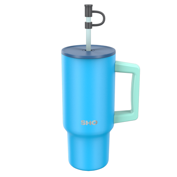 SHO reusable insulated large tumbler in winter blues (mixed blues)