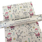 Kraft recycled wrapping paper - Rudolph and Santa