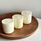 Clean-burning refillable mini candle refills