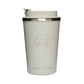 Neon Kactus insulated cup in Forever Young colour - a silver grey colour, shown with lid on