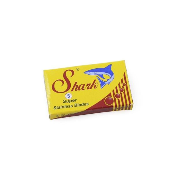 Shark razor blades package of 5 blades in small cardboard box