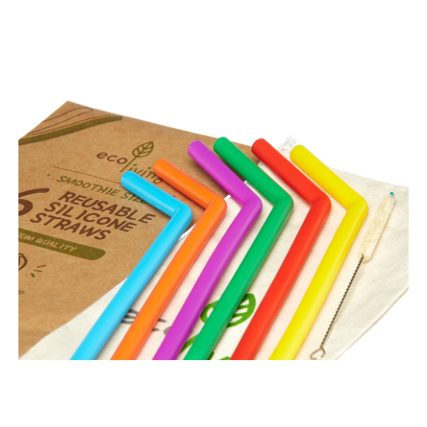 Eco-friendly reusable silicone straws