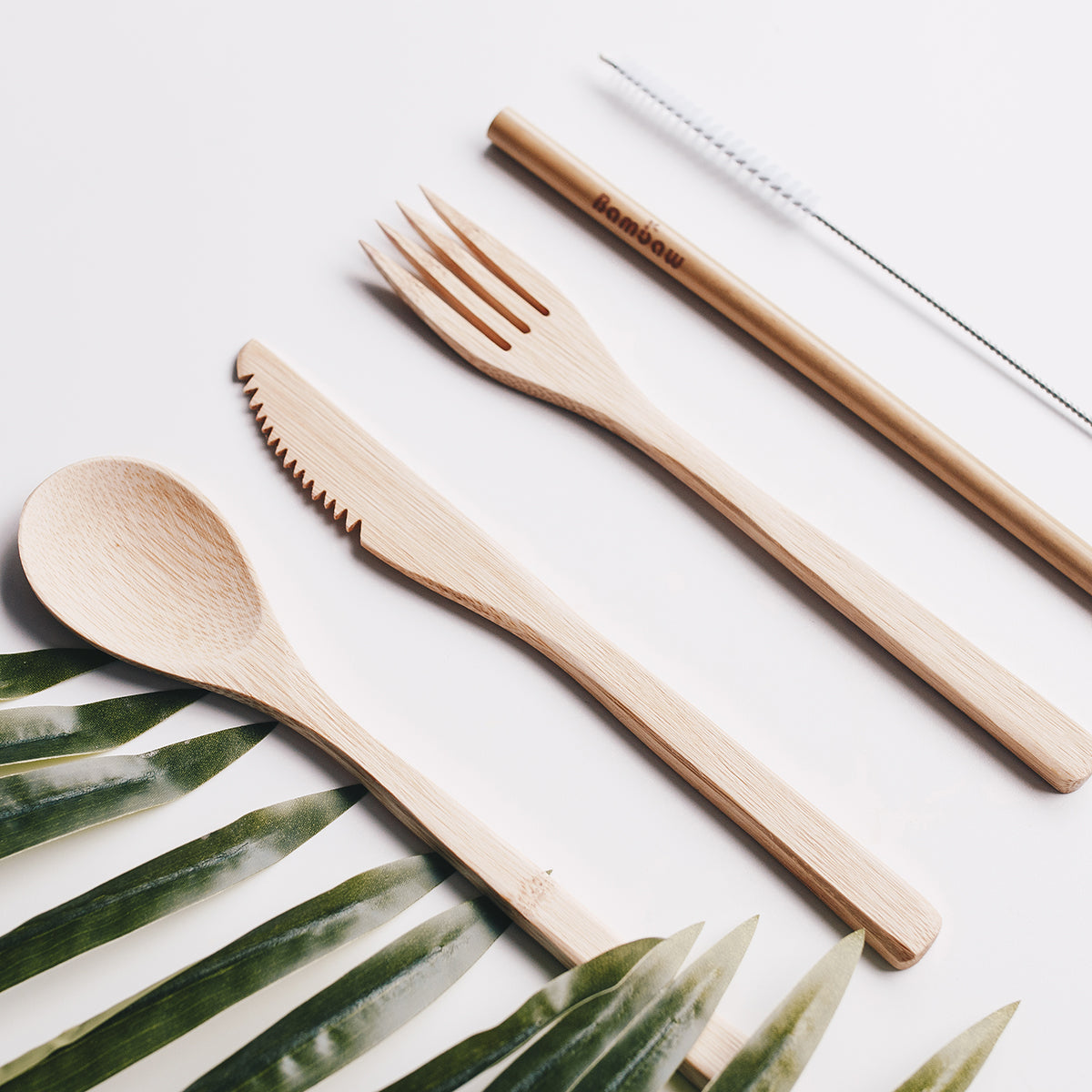 Eco friendly bamboo cutlery set