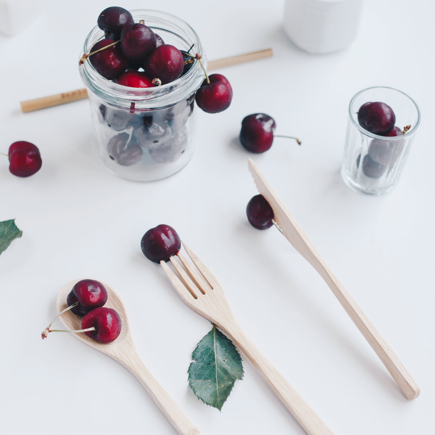 Eco friendly bamboo cutlery set