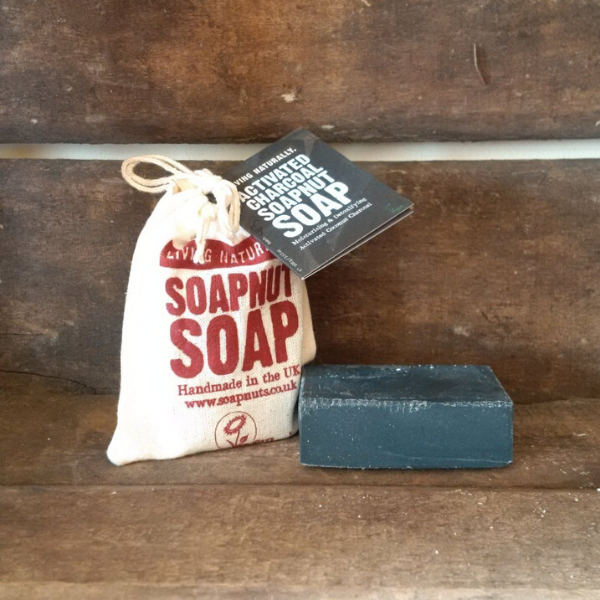 Activated charcoal soapnut soap