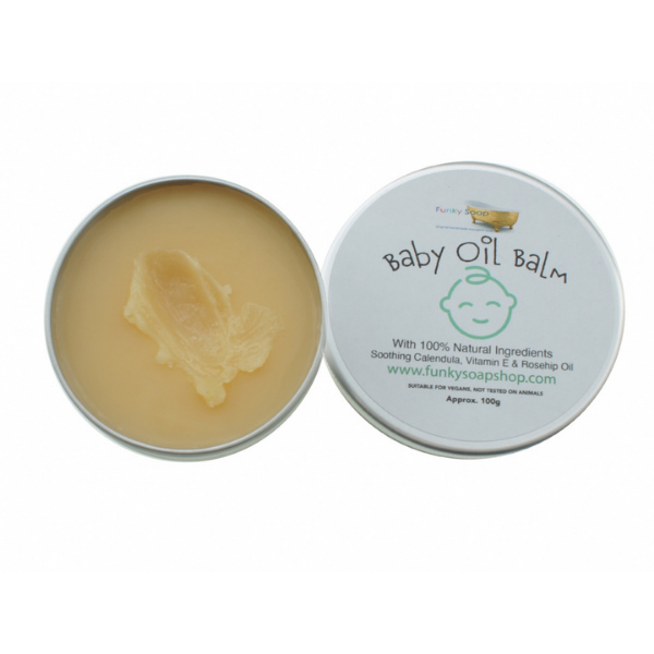 Baby oil balm