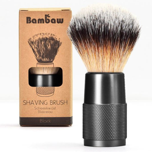 Bambaw eco-friendly metal vegan-friendly shaving brush Black
