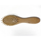 Bamboo, wood and rubber hairbrush