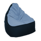 Eco-friendly bean bag Ocean Midnight (blue seat with black base)