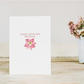 Eco card blooming birthday