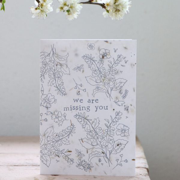 Eco seeded card missing you