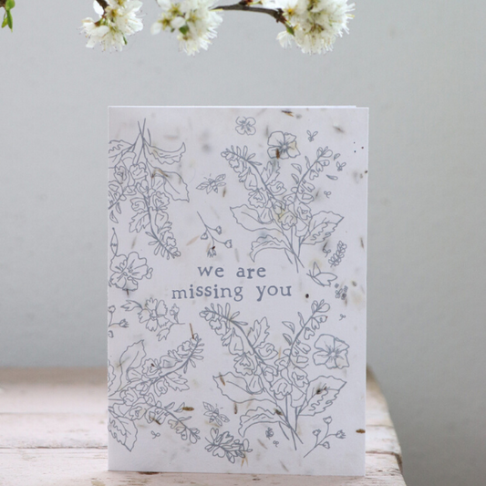 Eco seeded card missing you