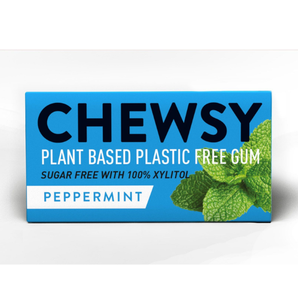 Plastic-free chewing gum peppermint