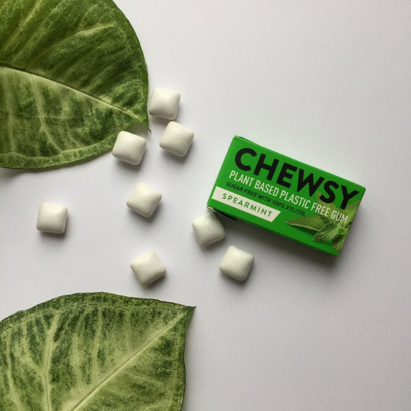 Plastic-free chewing gum spearmint