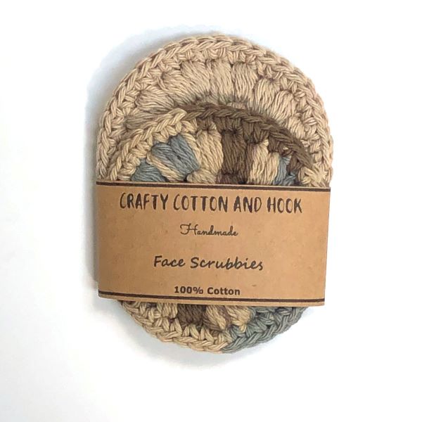 Eco friendly face scrubbies Natural