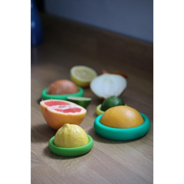 Eco-friendly silicone food covers Green