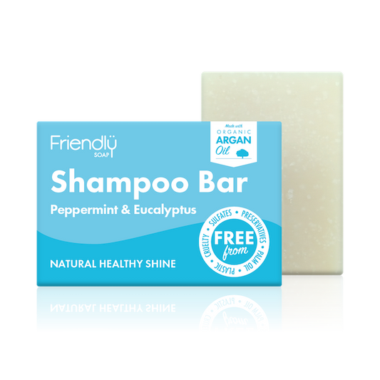 Friendly Soap shampoo bar Peppermint and eucalyptus