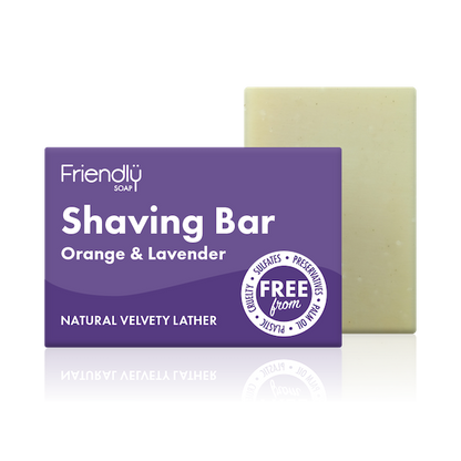 Friendly Soap Shaving bar Orange and lavender