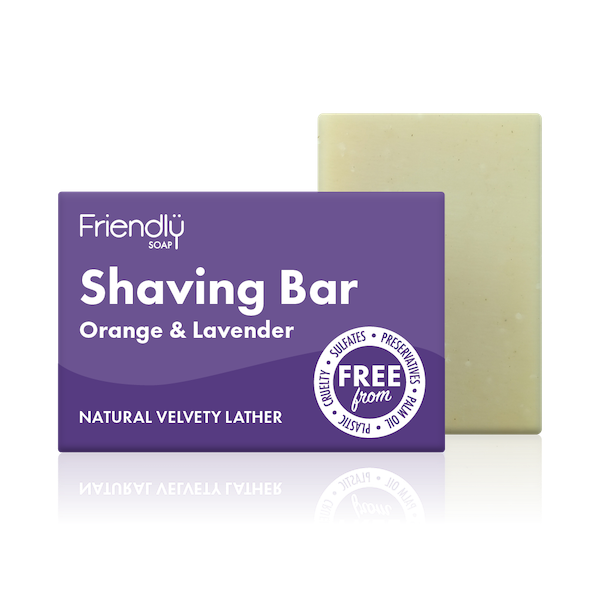 Friendly Soap Shaving bar Orange and lavender