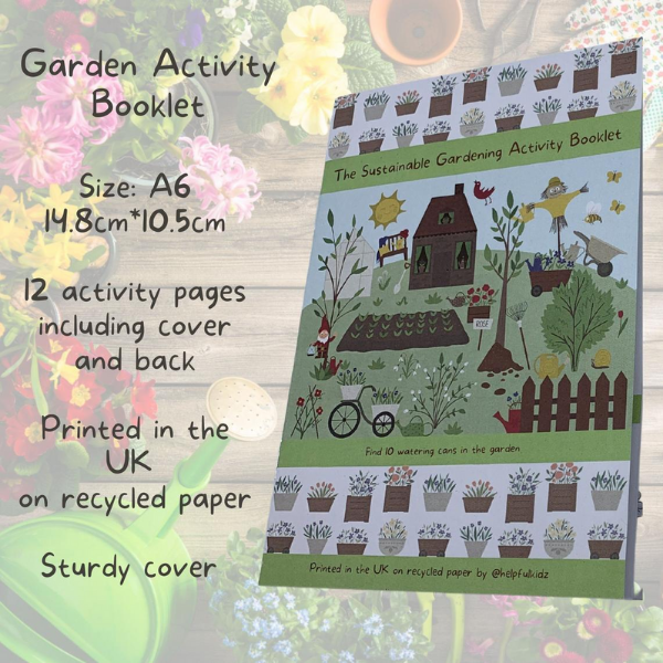 Eco-friendly kids gardening activity booklet