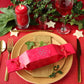 Keep this cracker Reusable Christmas cracker on table Jewel Red