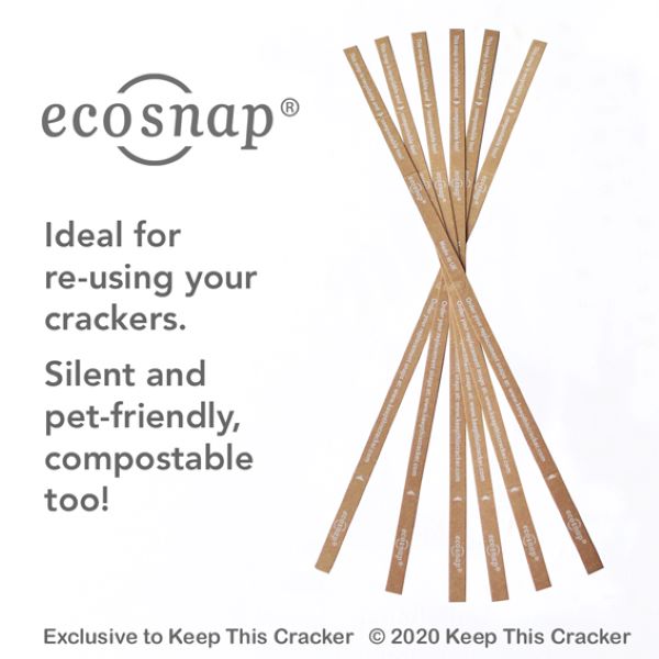 Eco snaps for reusable eco-friendly Christmas crackers