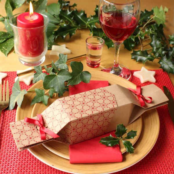Keep this cracker Reusable Christmas cracker on table Christmas Kraft