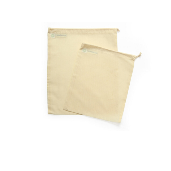 Large and medium cotton grocery bag