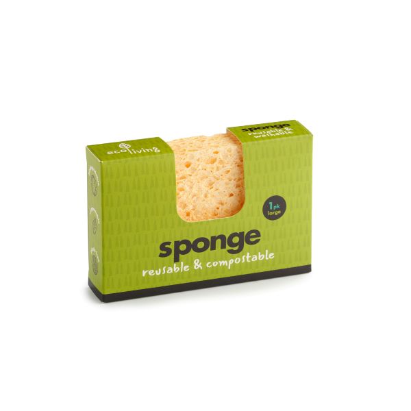 Large compostable kitchen sponge