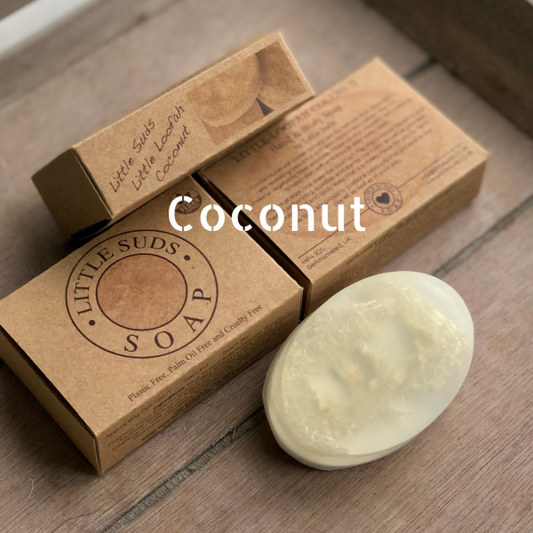 Little loofah soap bar Coconut