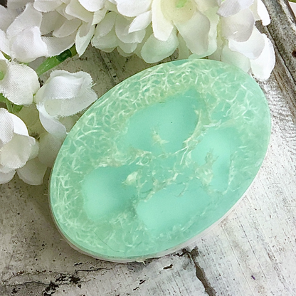 Little loofah soap bar Peppermint