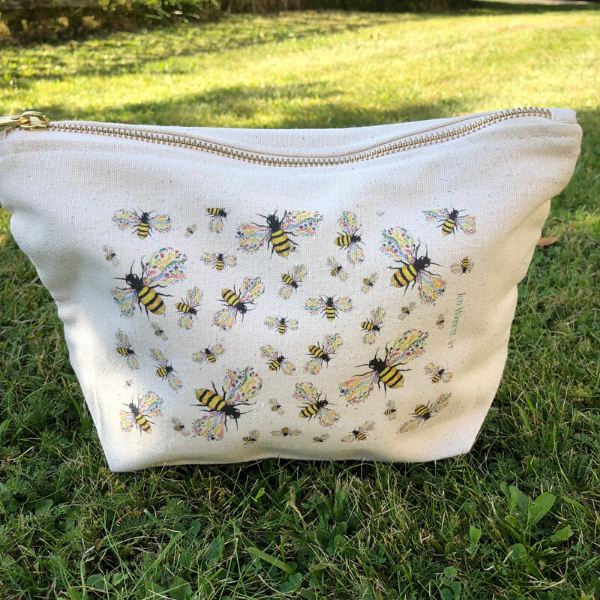 Eco mini wash bag Bee Friendly