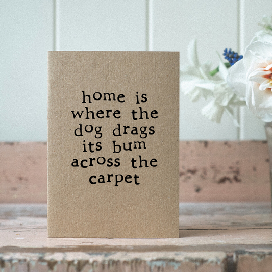 Eco card new home dog bum