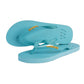 Waves eco-friendly natural rubber flip flops Bright blue