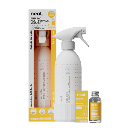Eco-friendly Anti-bac multi surface cleaner starter set - bottle and refill, Mango and Fig