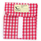 Sandwich wrapper - red check (red background with white checks)
