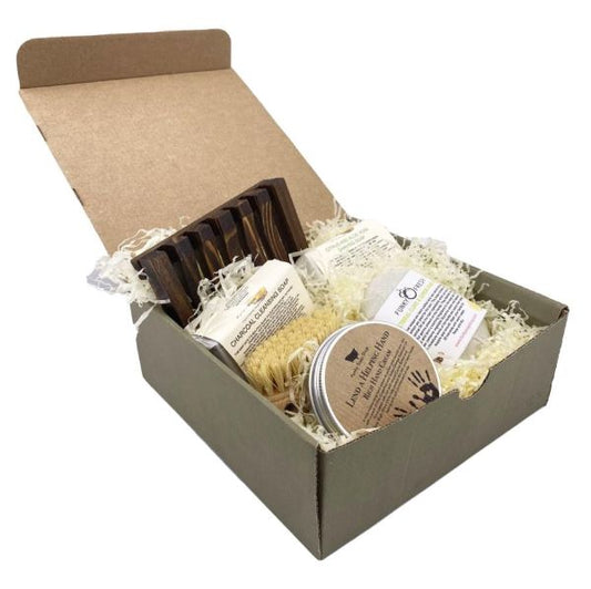 Eco-friendly unisex gift box 'Repair' showing contents in box