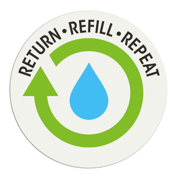 Return refill repeat logo