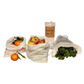 Set of 3 organic grocery and produce bags