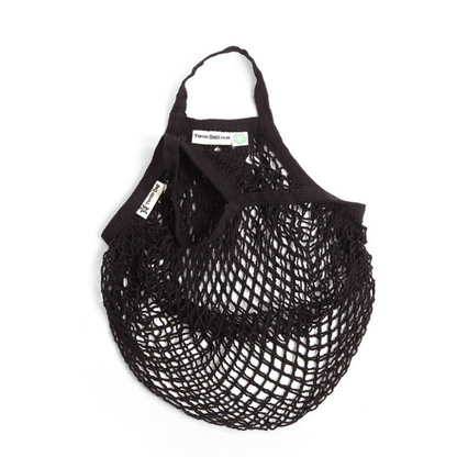 Short-handled string bag black