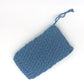 Soap saver bag crocheted blue