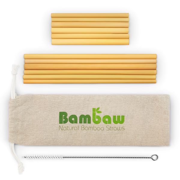Bamboo straw set mixed